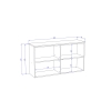 Стеллаж с полками, шкаф распашной, Click, 120х34х67 см